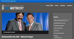 Desktop Screenshot of meinmietrecht.de