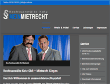 Tablet Screenshot of meinmietrecht.de